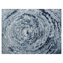 Chinoiserie Style Hand-Tufted Nature Rug in Wool & Viscose, 10*13ft