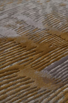 Handcrafted Chinoiserie Rug by FULI, Wool & Silk, Nature-Inspired, 10*13ft