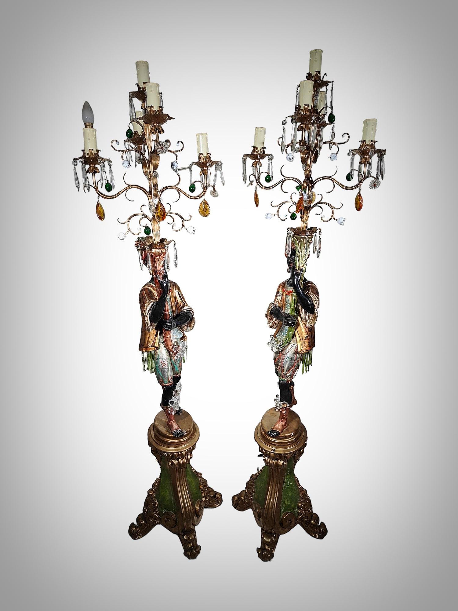  Discover the elegance and charm of 1930s Italy with these stunning Venetian can For Sale 5