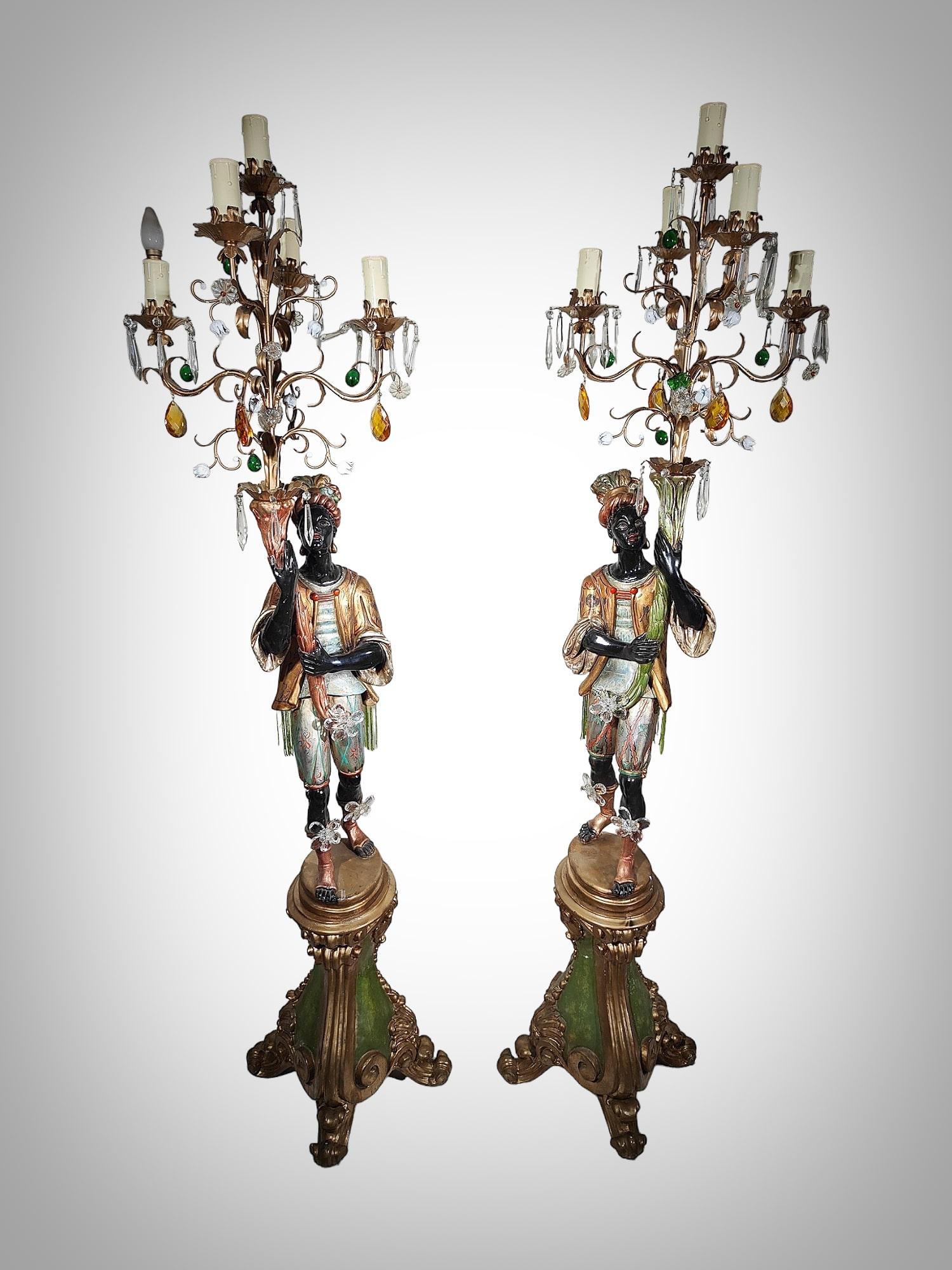 20th Century  Discover the elegance and charm of 1930s Italy with these stunning Venetian can For Sale