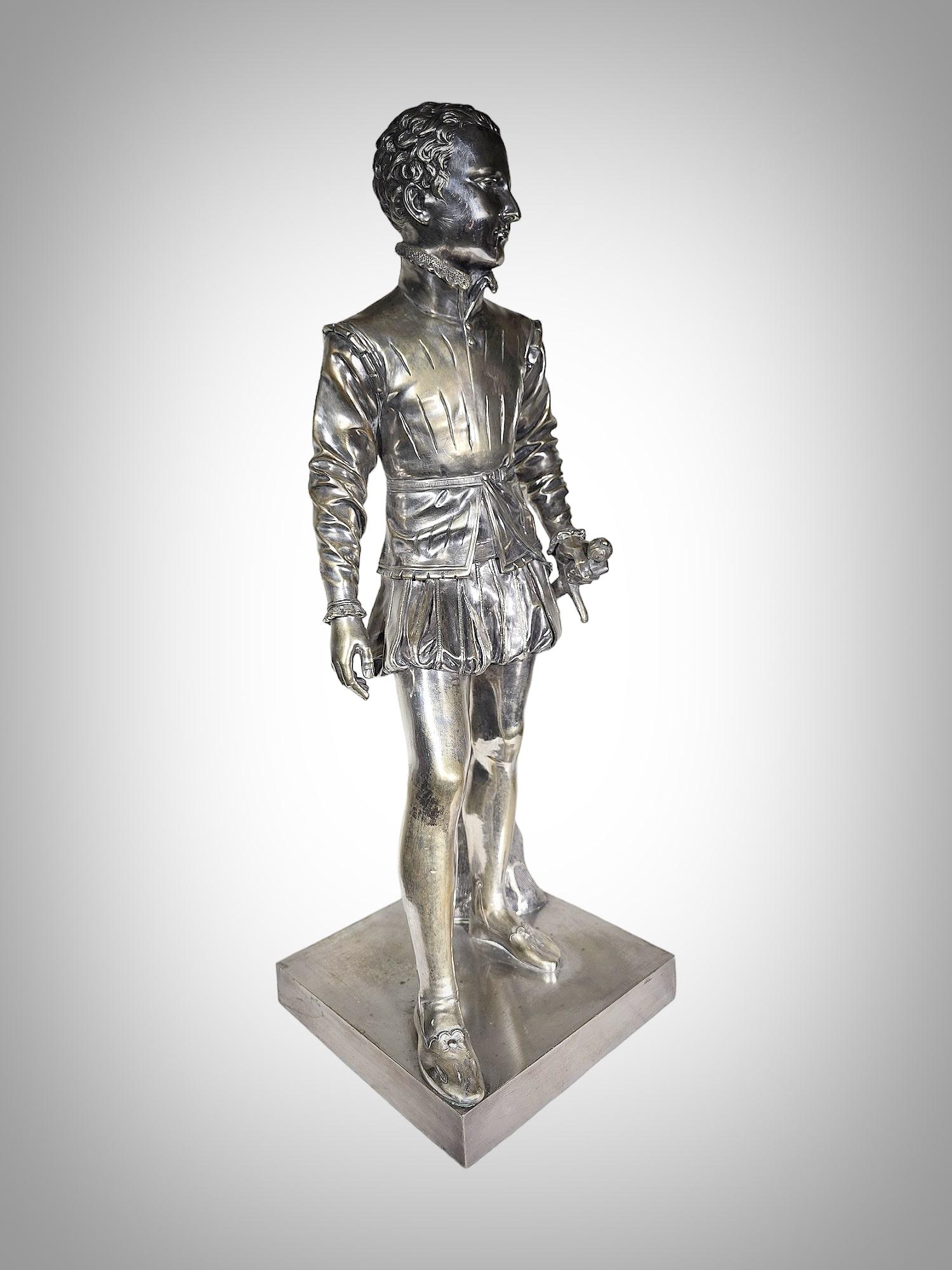 Late 19th Century  Discover the majesty of the King of France, Henry IV, with this Sculpture For Sale