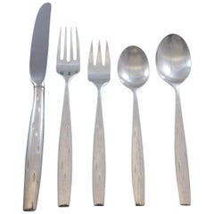 Discovery by Wallace Sterling Silver Flatware Set for 8 Service 47 pieces Modern