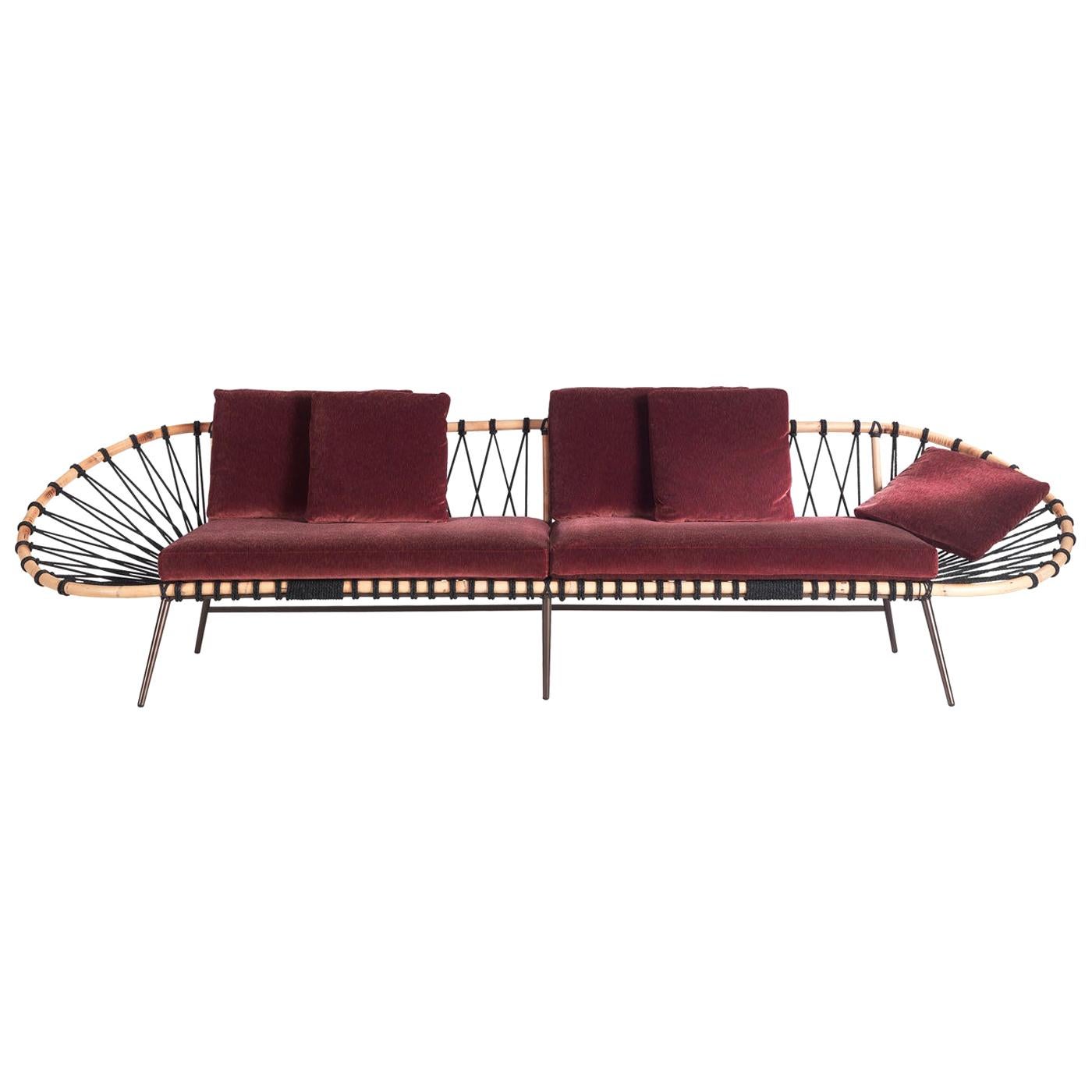 Discovery Red Oval Sofa For Sale