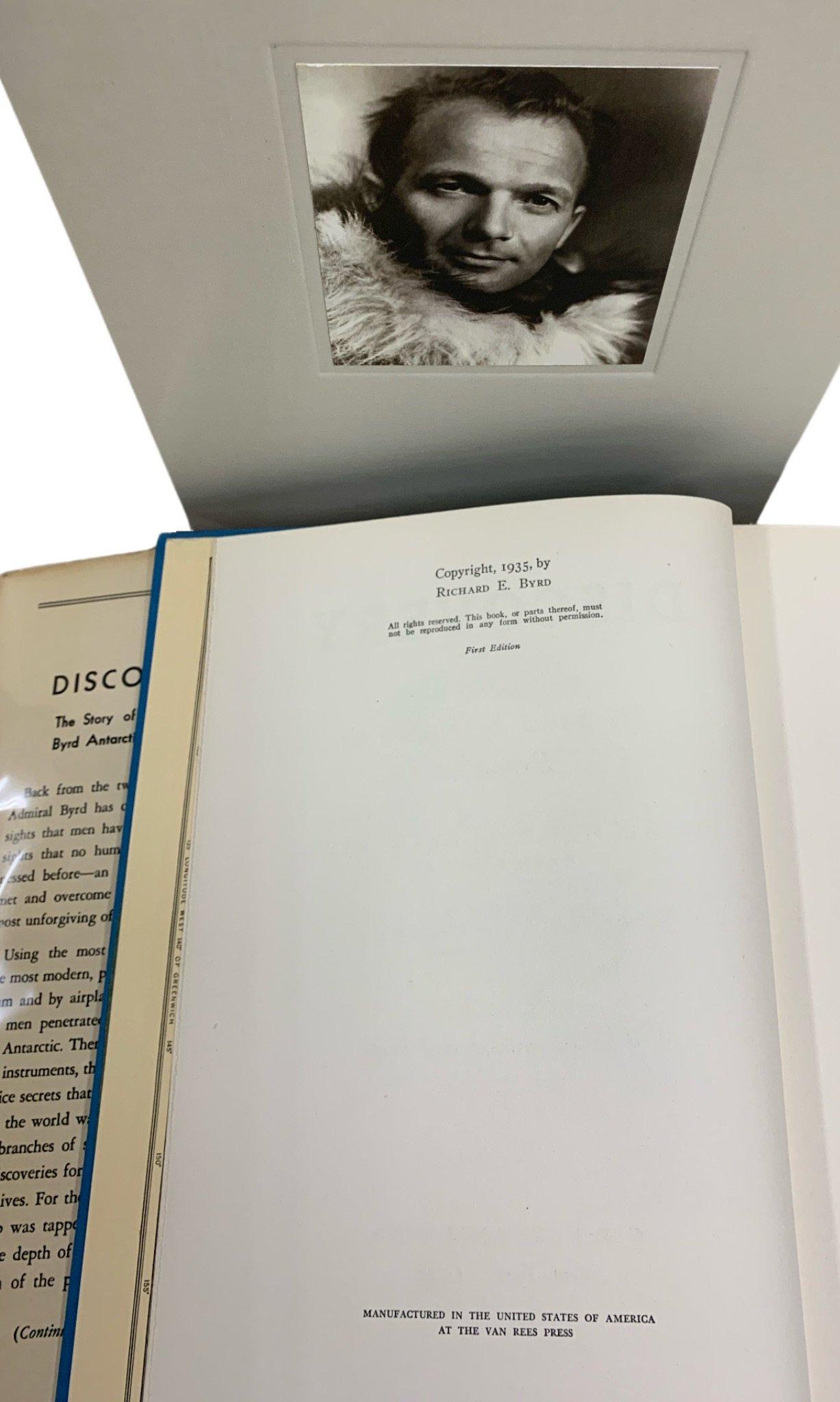Discovery the Story of the Second Byrd Antarctic Expedition Signed 1st Edition In Good Condition In Colorado Springs, CO