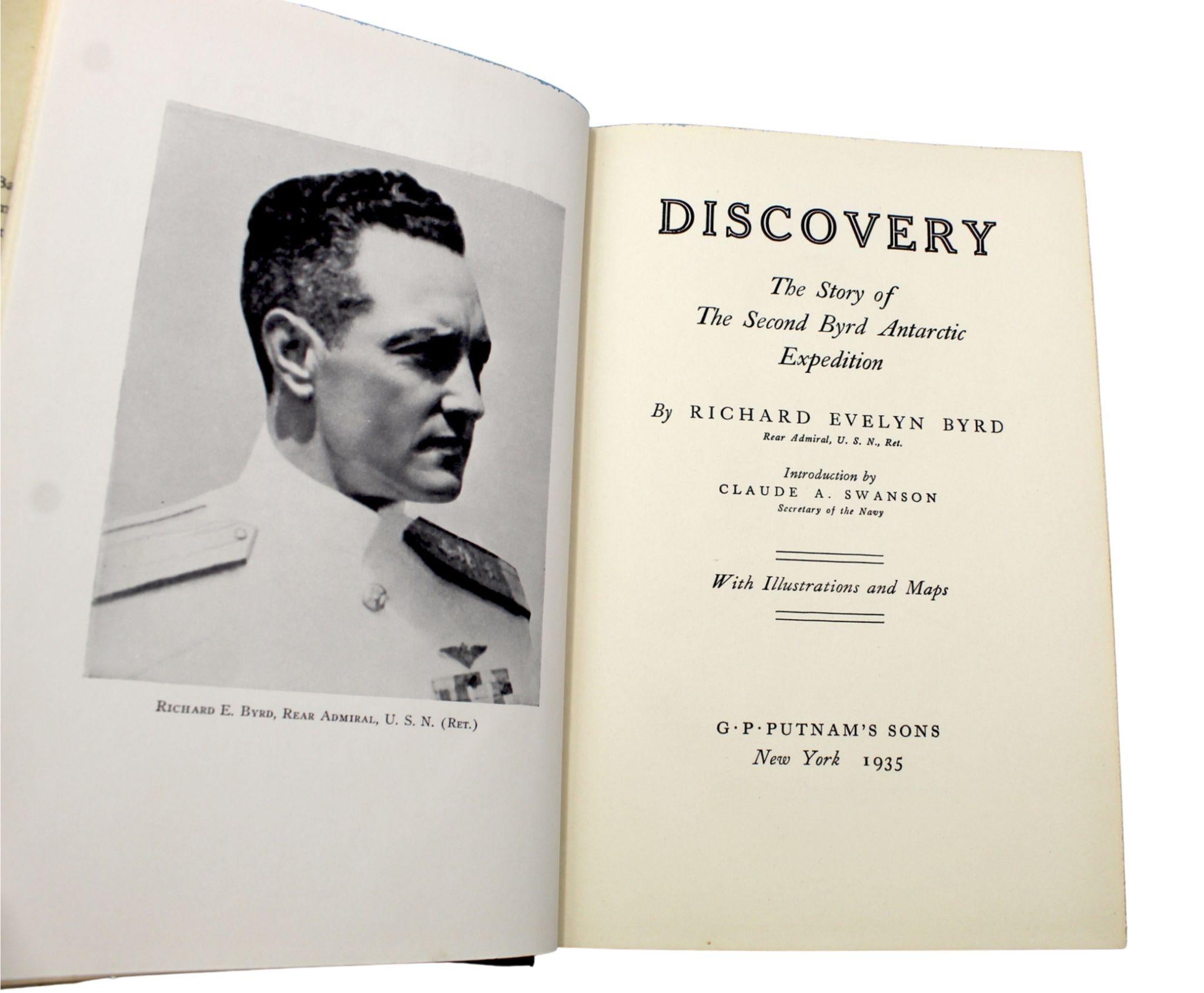 Paper Discovery: The Story of the Second Byrd Antarctic Expedition, Signed by Byrd