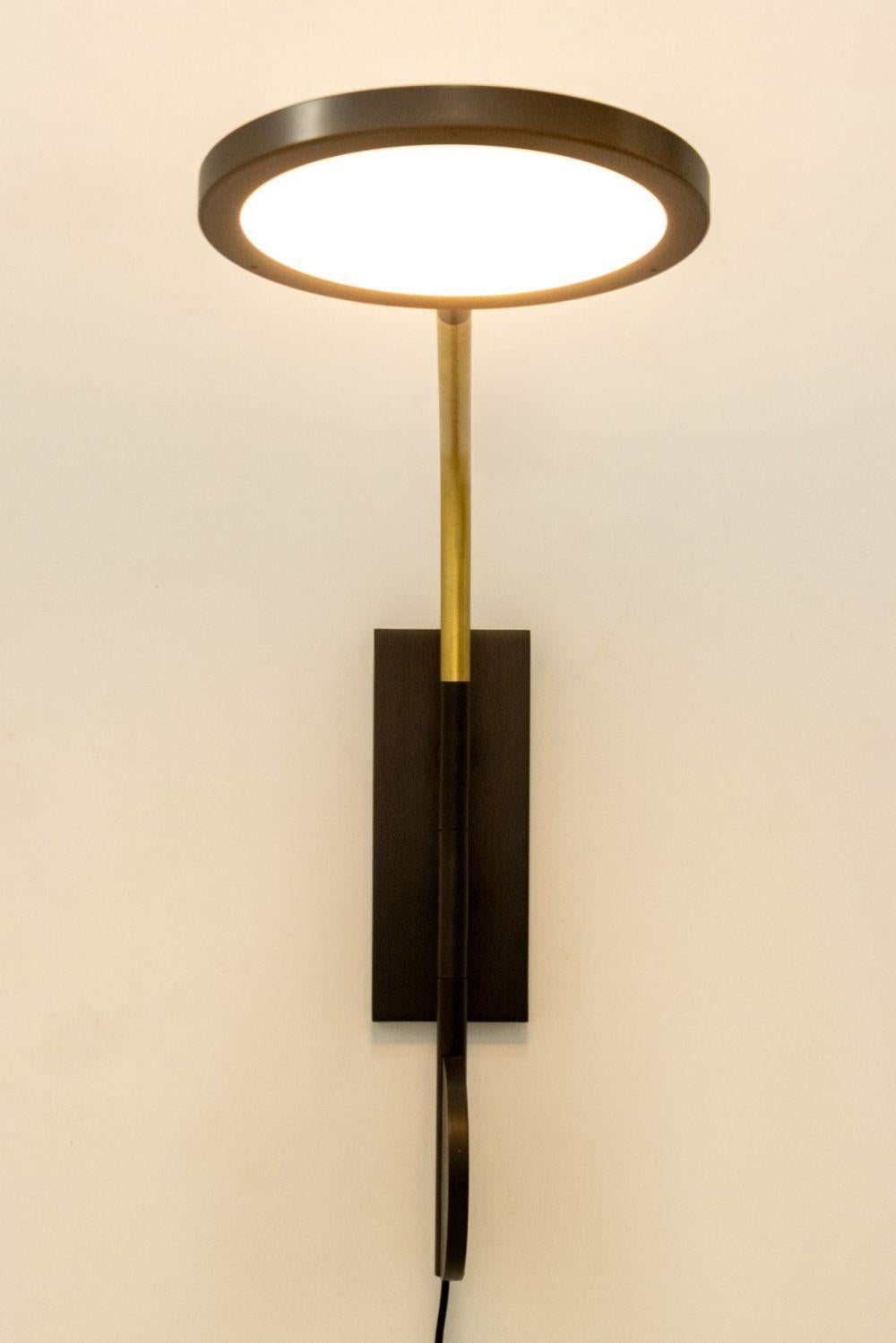 Discus Adjustable Wall Sconces, Pair For Sale 3