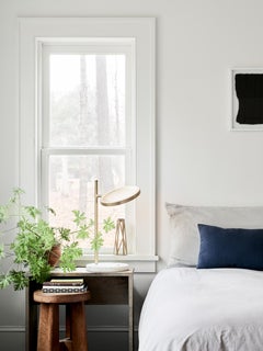 Discus Table Lamp in Brass with Satin Finish by Jamie Gray