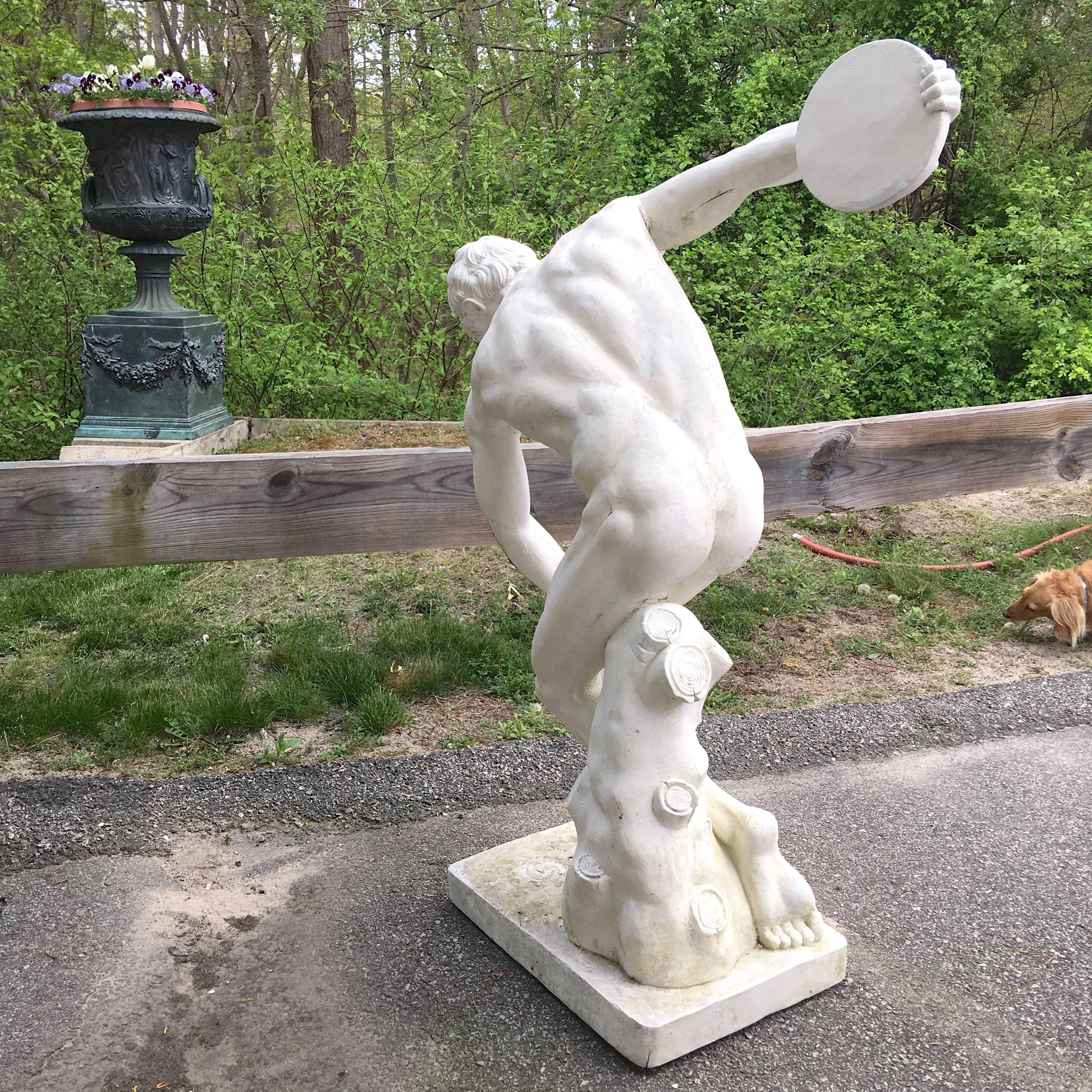 American Discus Thrower Large-Scale Garden Statue