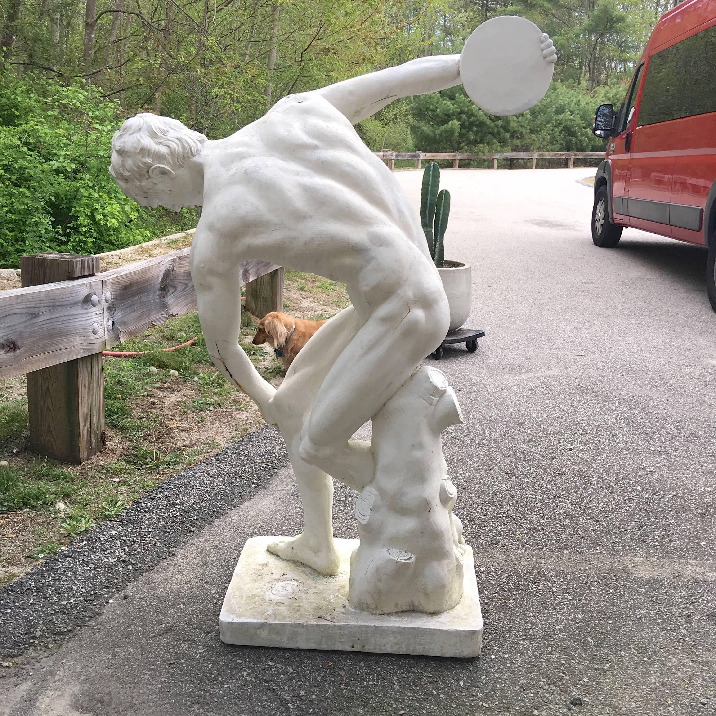20th Century Discus Thrower Large-Scale Garden Statue