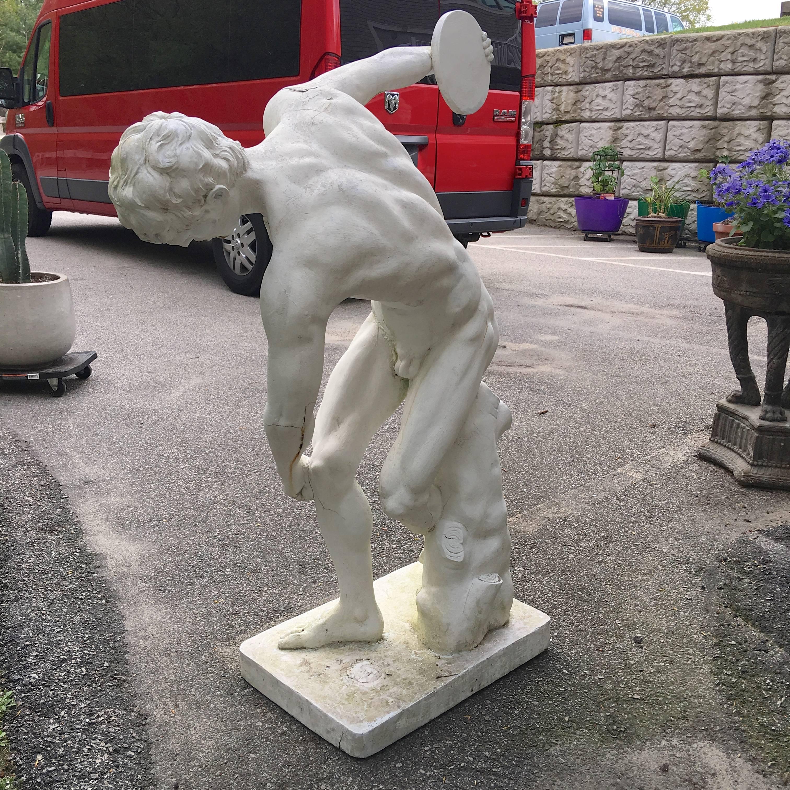 Resin Discus Thrower Large-Scale Garden Statue