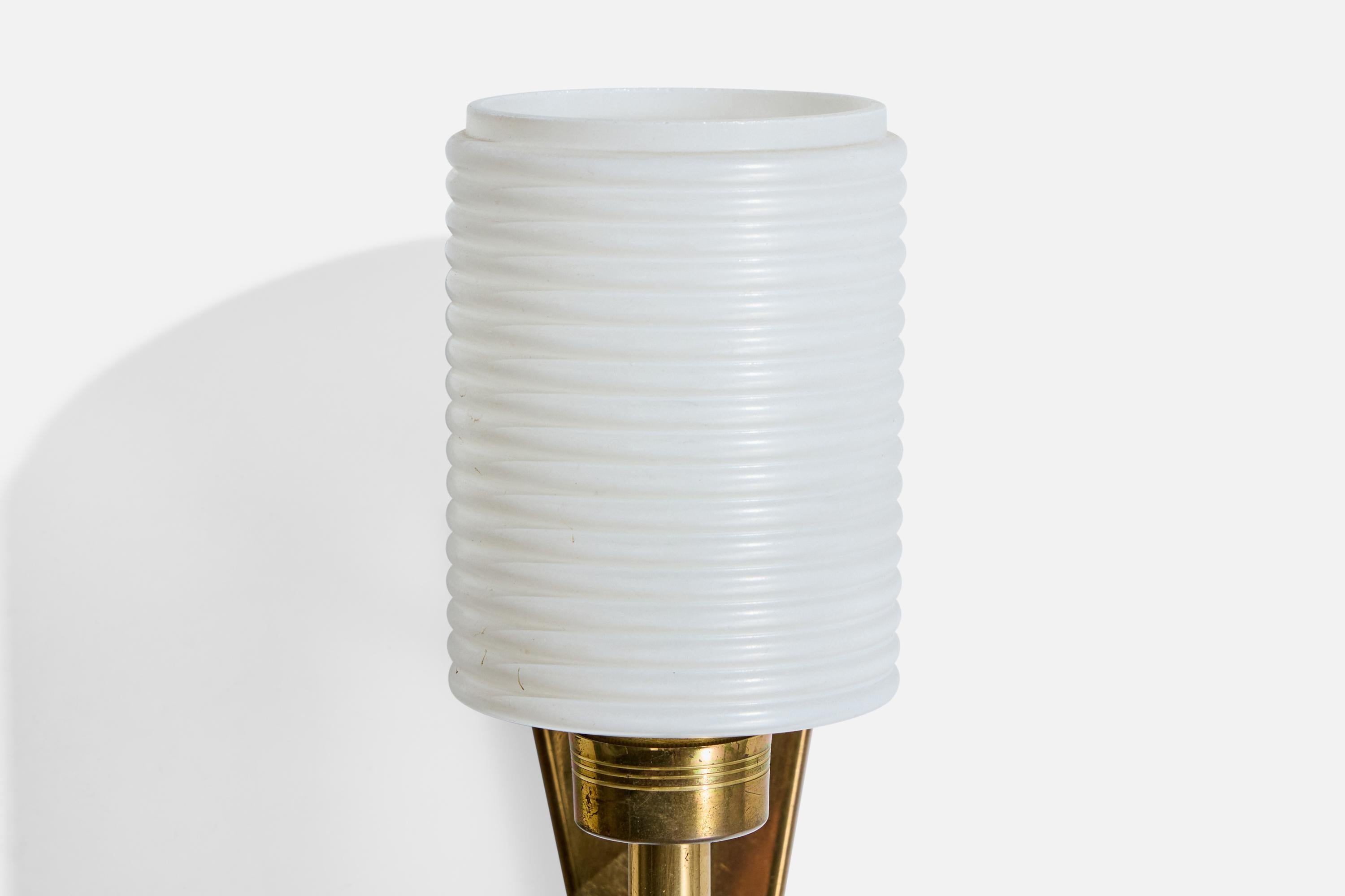 Disderot, Applique, Ottone, Metallo, Vetro, Francia, anni '50 in vendita 2