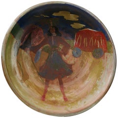 Dish by Inge Schiöler for Uppsala Ekeby, Sweden, 1941