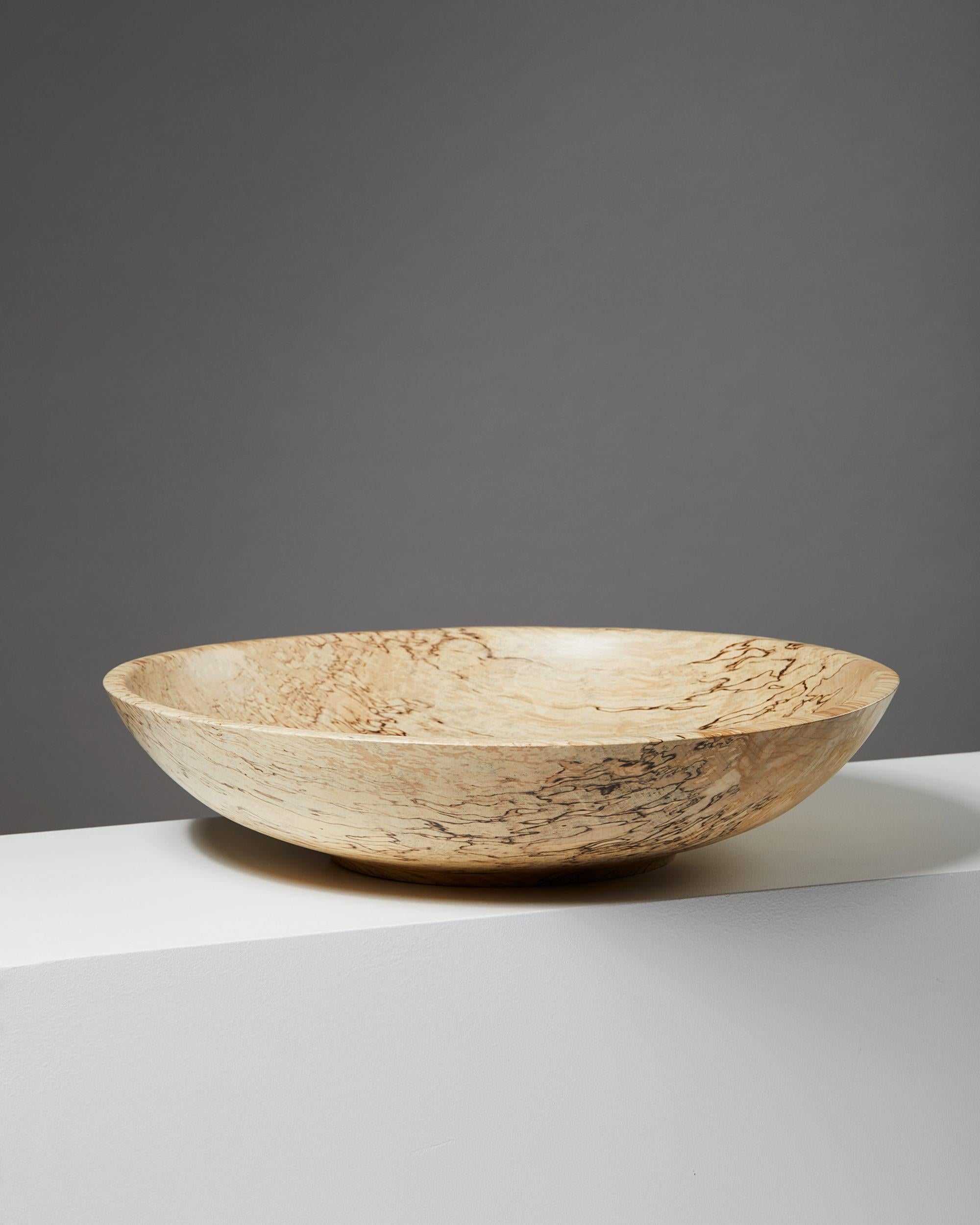 Birch Dish Designed by Gunnar Åhlin, Sweden, 2017 For Sale