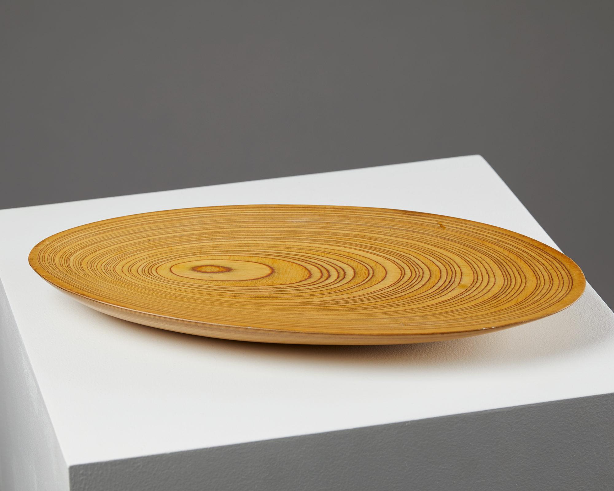 Veneer Dish Designed by Tapio Wirkkala, Finland, 1950s For Sale