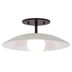 Dish Flush Mount, by Research.Lighting, Glass Dome Shade, Made to order