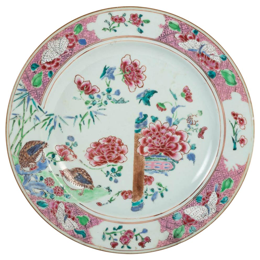 Dish in Canton Porcelain, 18th Century