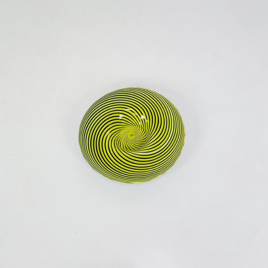 Dish in Murano Glass with Kinetic Pattern, Italy, 1980s 6