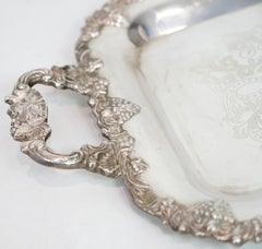 Plato de latón plateado de los años 30