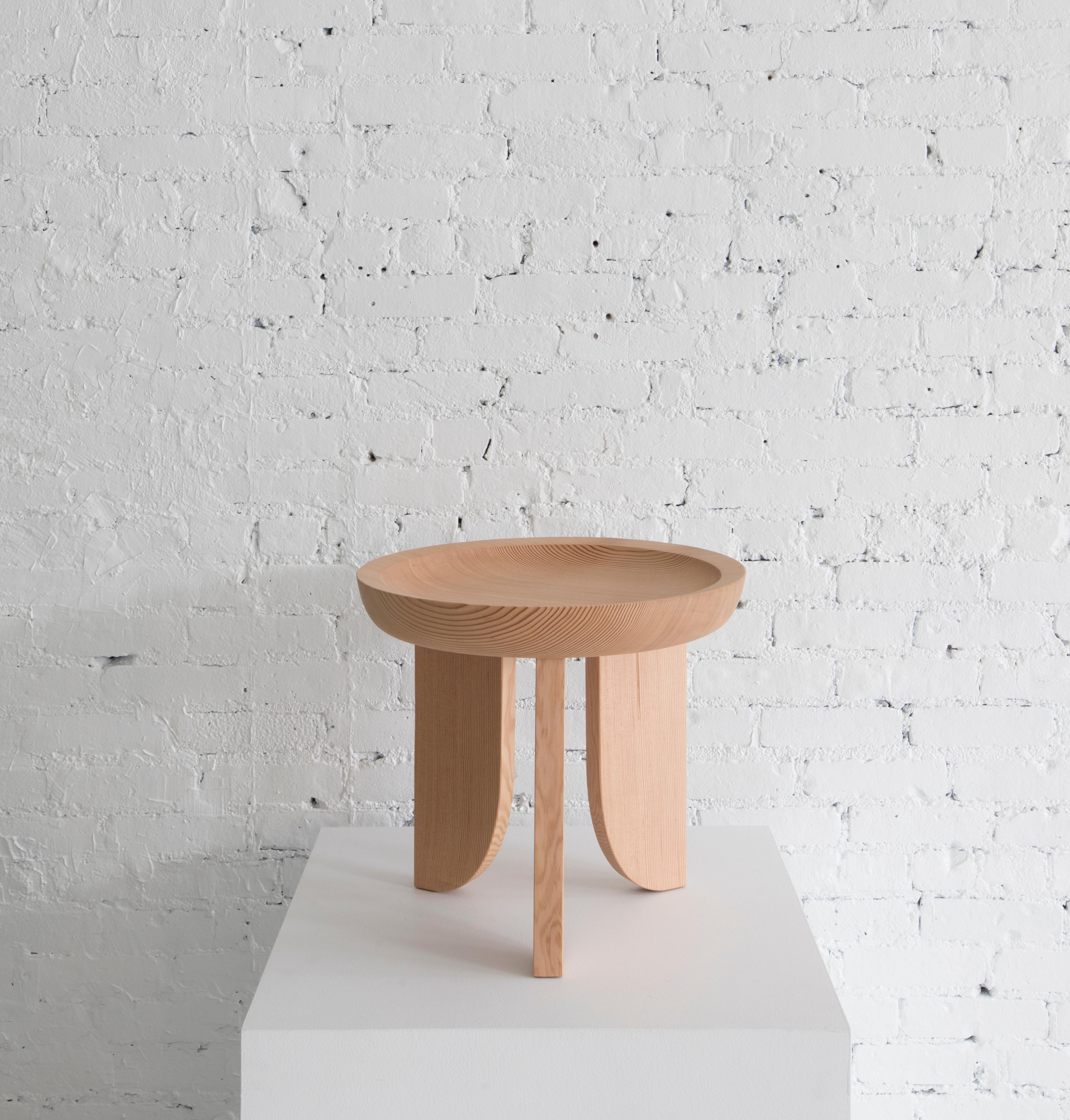 A limited edition run of our well known Dish Side Table made from twice reclaimed Northwest old growth fir to commemorate our ten year studio anniversary.

Built in the USA from solid fir. Side table also doubles as a stool. Only ten branded and