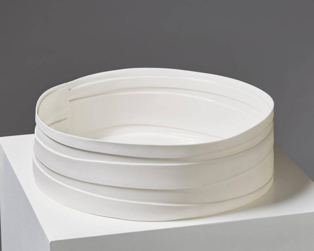 Scandinavian Modern Dish “Thinware” Designed by Inge Vincents, Denmark, 2000s For Sale
