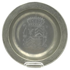 Dish with Coat of Arms, 18th Century