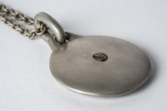 Collier à disque (0,2 carat, dalle de diamants facettés, 35 mm, DA+FCDIA)