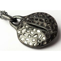 Disk Necklace (45mm, Slit, Mega Pavé, KA+DIA)