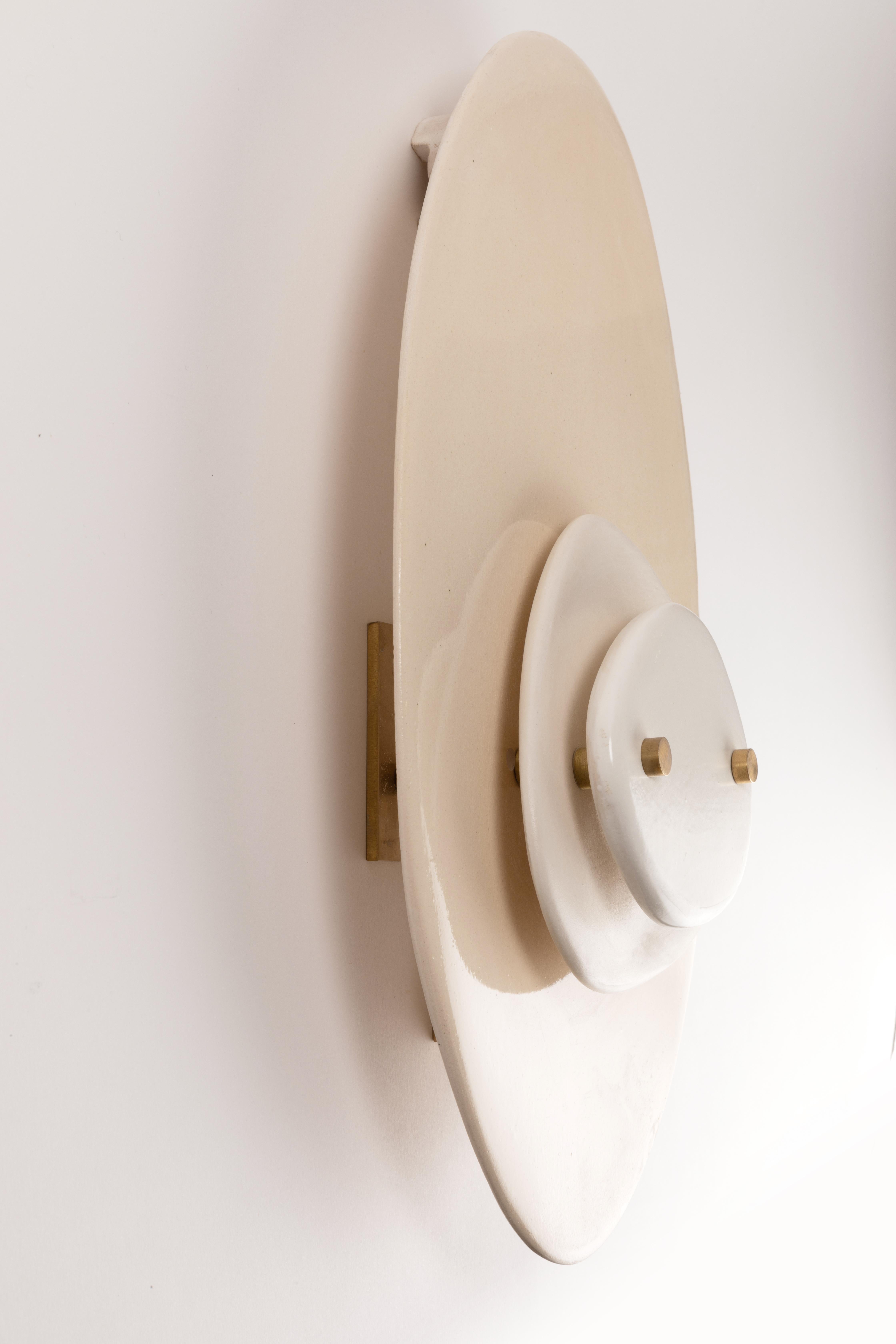 Contemporary Disk Wall Sconce by Elsa Foulon
