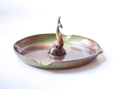 Piatto/Vide Poche in metallo Disko di Carl-Einar Borgström, Ystad-Metall, Svezia