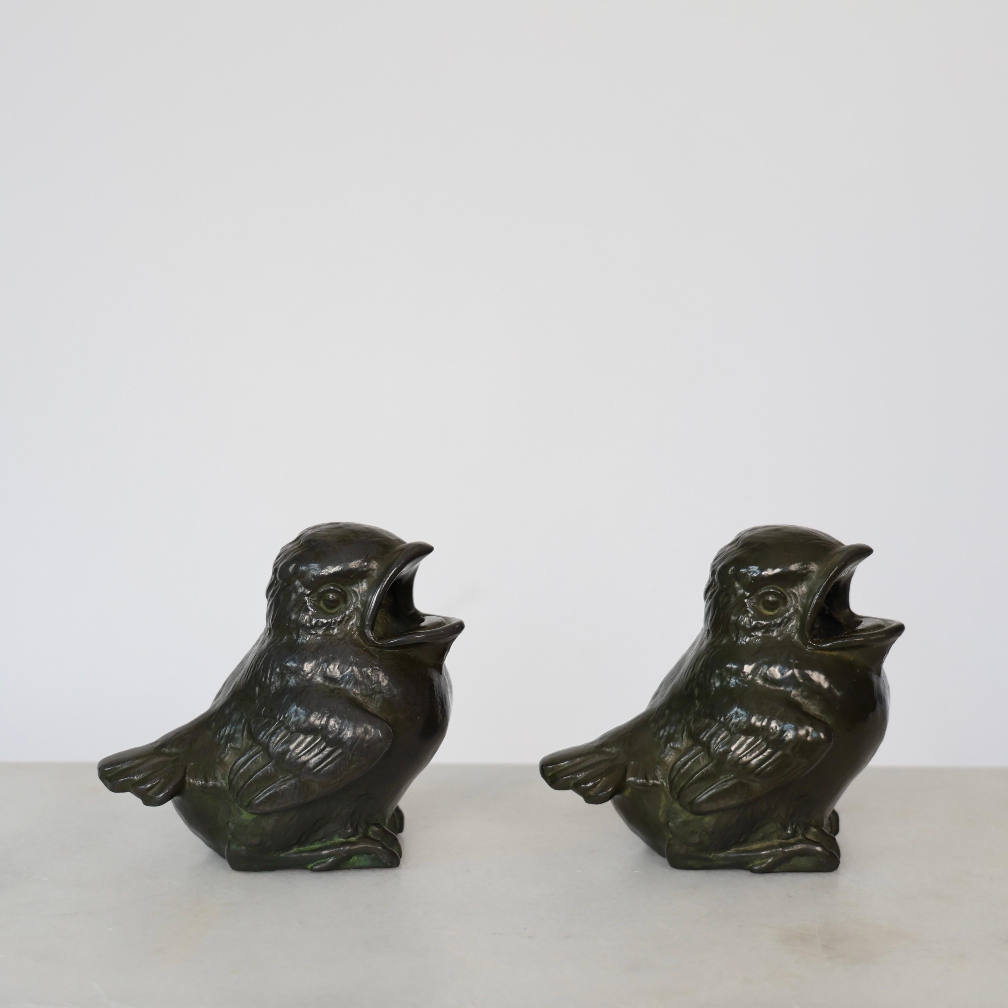 Metal Diskometal Birds by Just Andersen, 1940s, Denmark For Sale