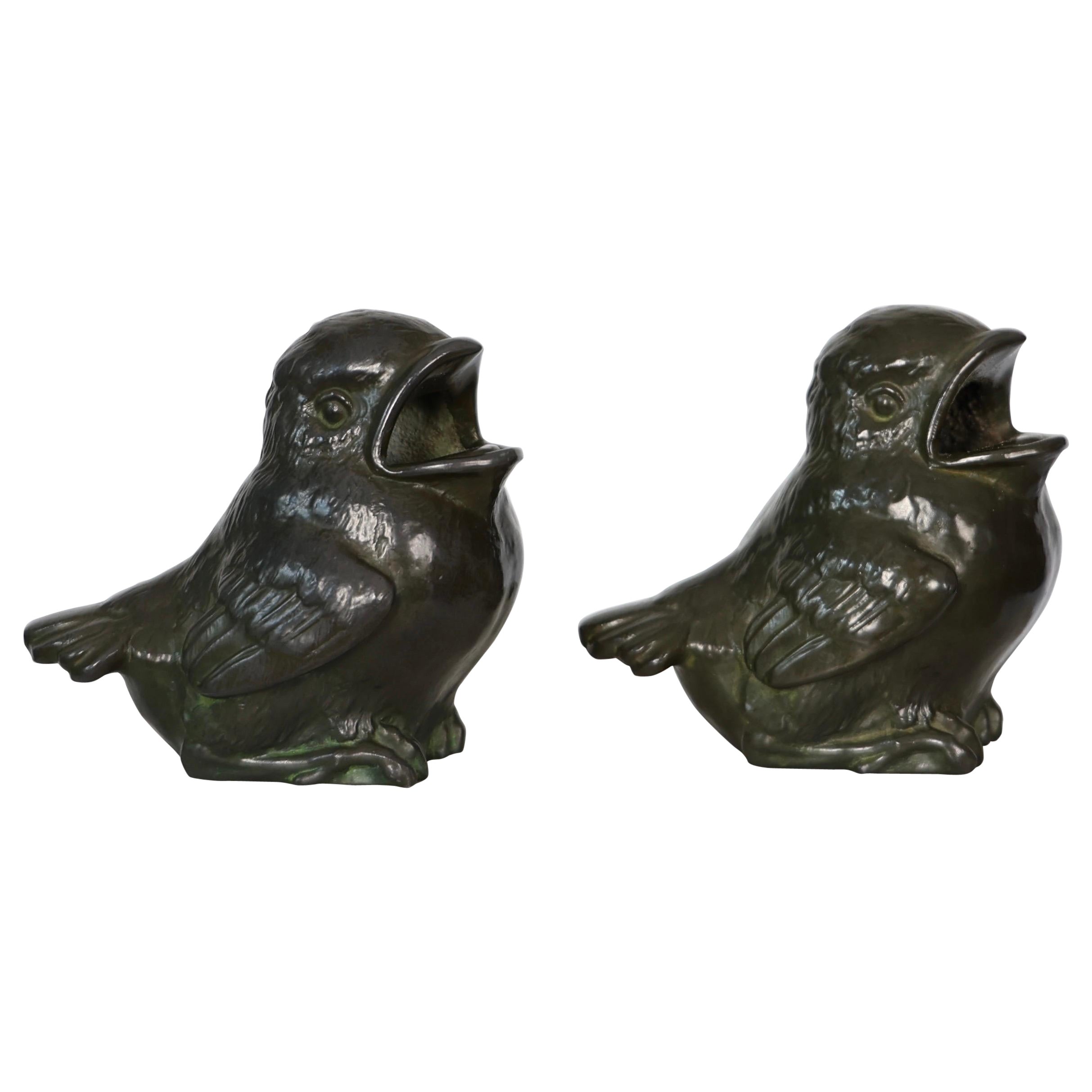 Diskometal Birds by Just Andersen, 1940s, Denmark For Sale