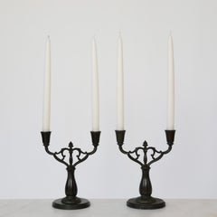 Diskometal Candelabras made by Just Andersen, 1920s, Denmark
