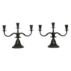 Candelabri Diskometal di Just Andersen, anni
20, Danimarca