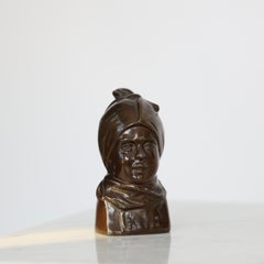 Diskometal Fanoe Girl by Carl Emil Ruge for Just Andersen, 1930s, Denmark