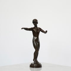 Diskometal-Figur von Just Andersen, 1930er Jahre, Dänemark