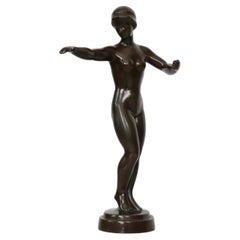 Diskometal-Figur von Just Andersen, 1930er Jahre, Dänemark