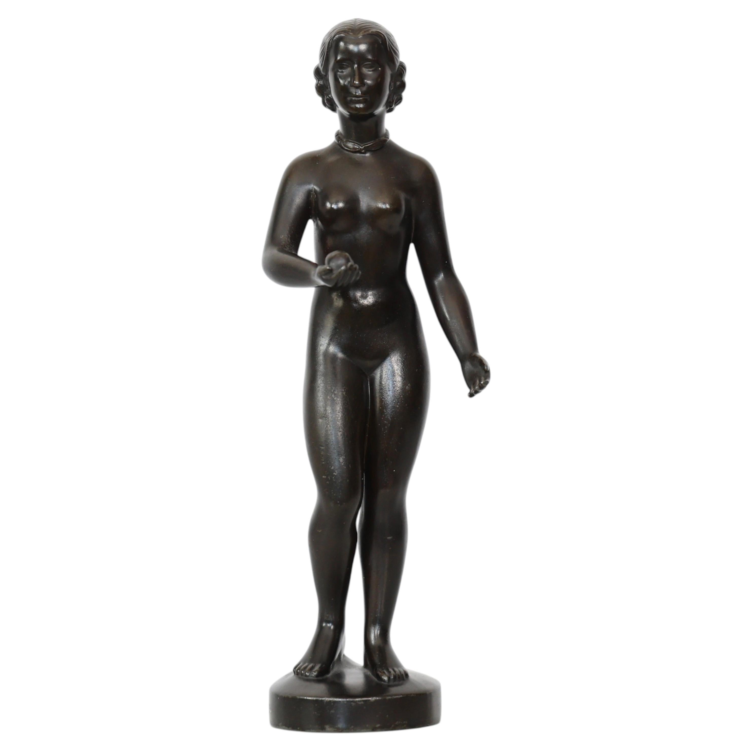 Statuetta Diskometal di Just Andersen, anni '30, Danimarca in vendita