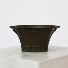 Diskometaler Blumentopf von Just Andersen, 1920er Jahre, Dänemark