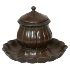 Diskometal Inkwell designed by Just Andersen, 1920s, Denmark