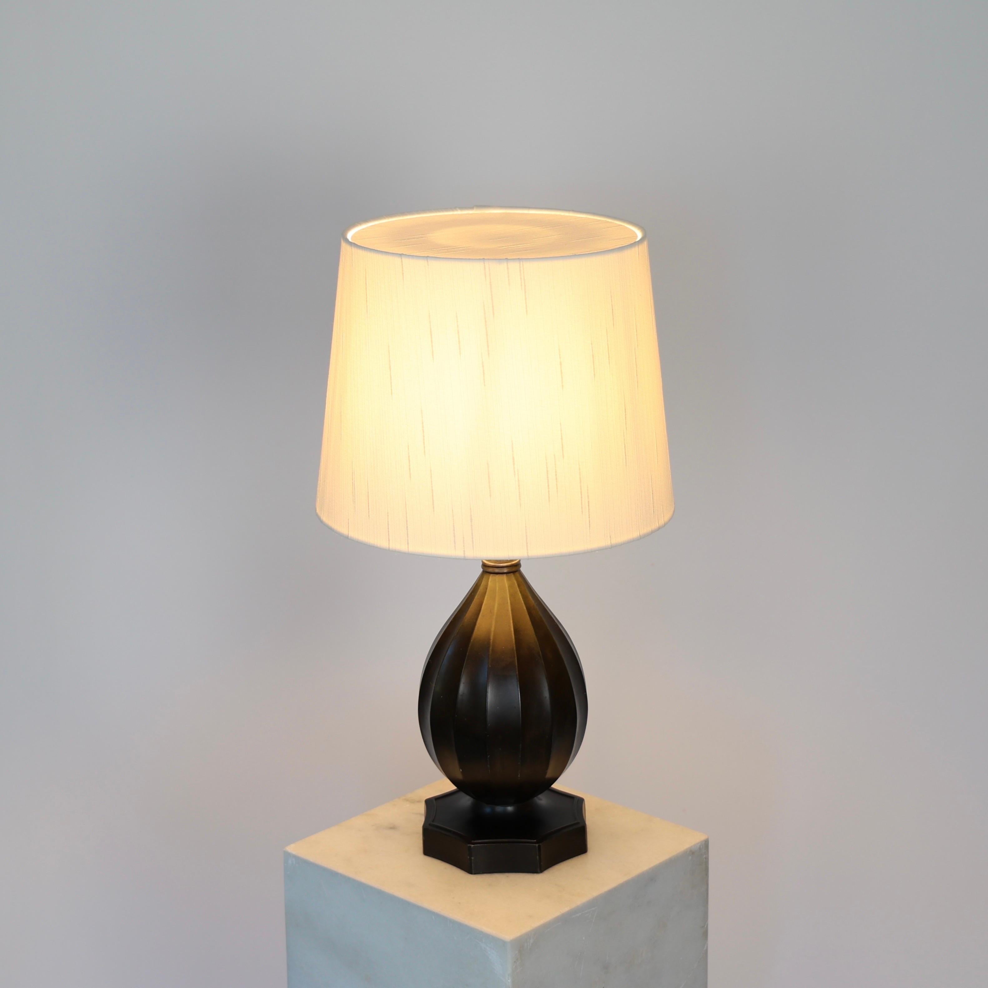 Diskometal Table Lamps by Just Andersen, 1930s, Denmark en venta 1