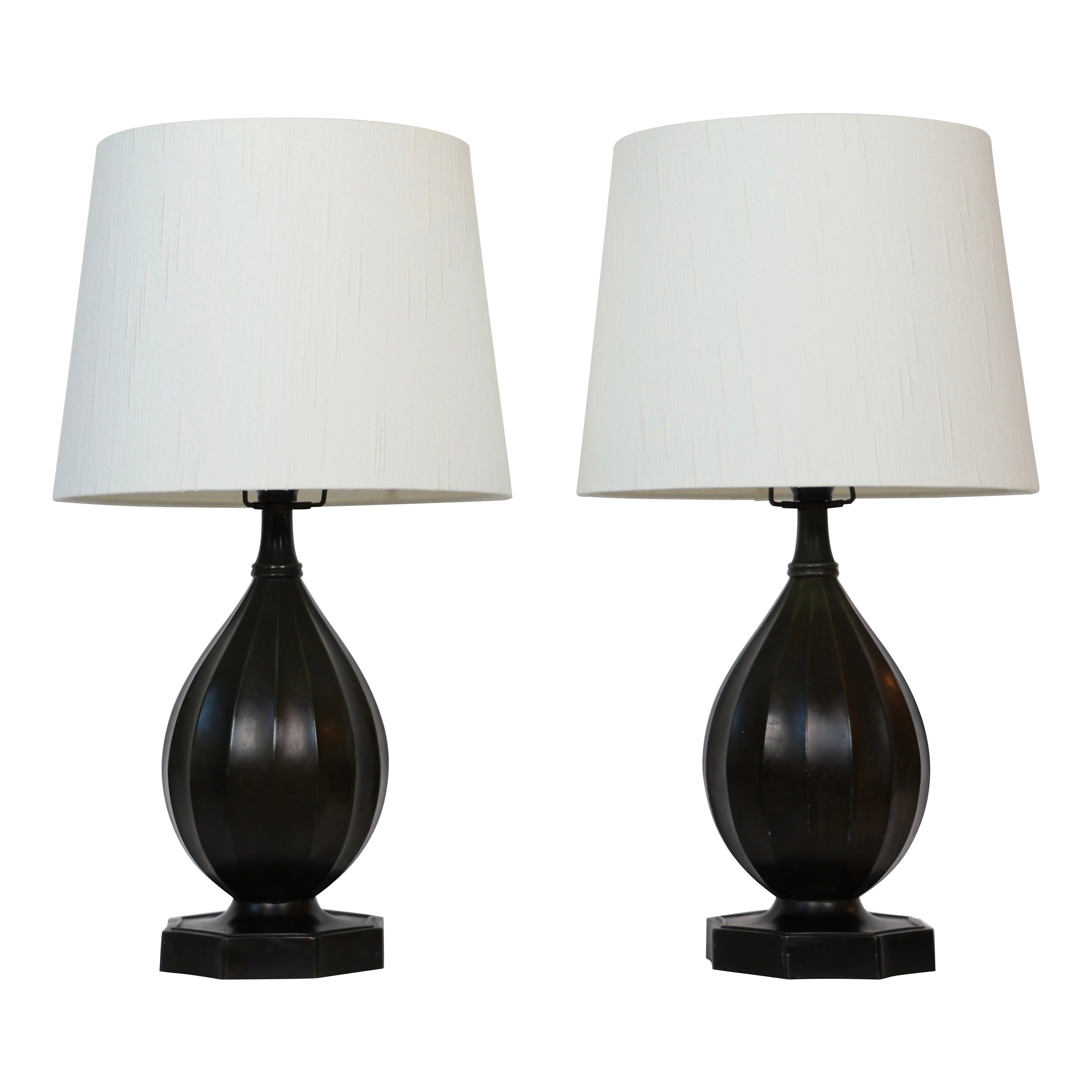 Diskometal Table Lamps by Just Andersen, 1930s, Denmark