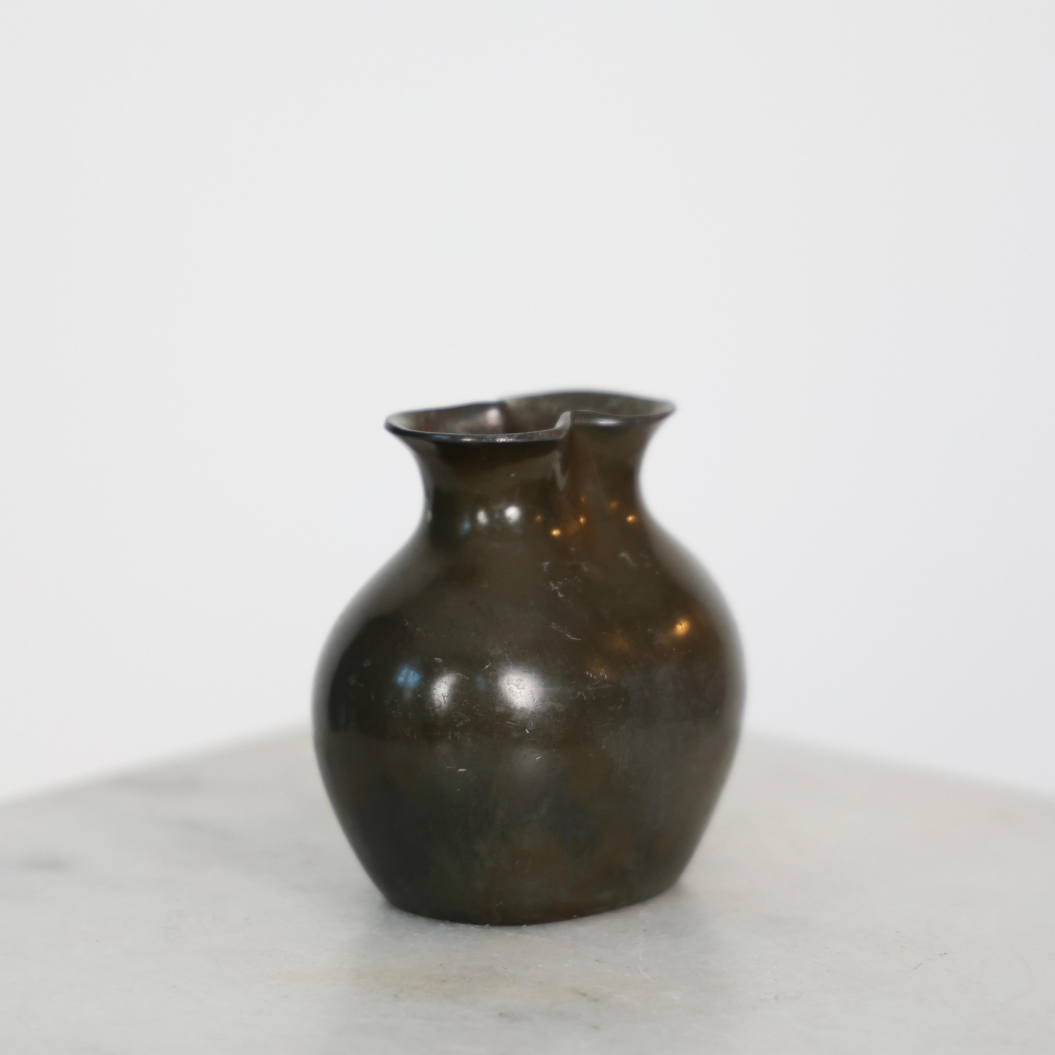 Metal Vase by Just Andersen, 1920s, Denmark For Sale