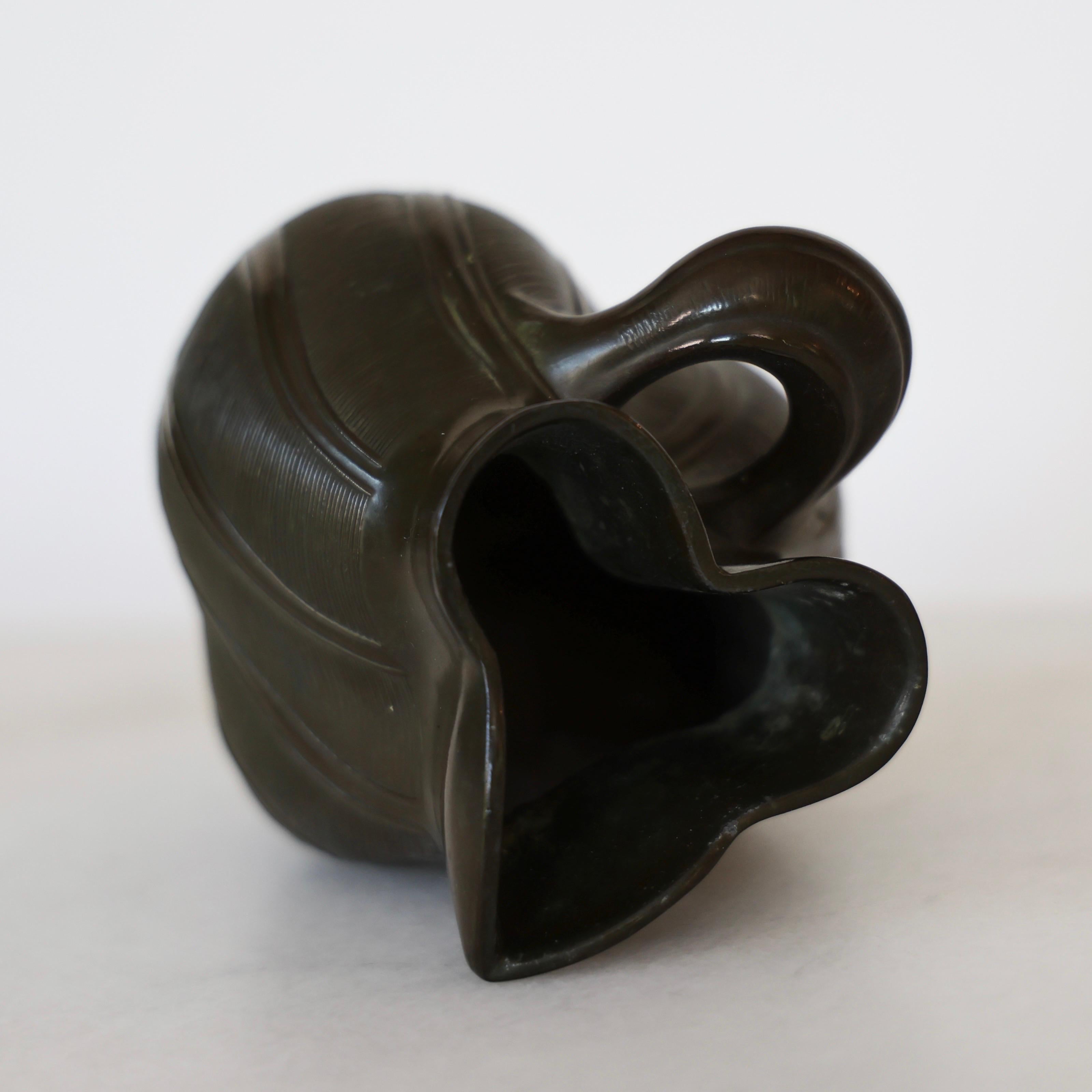 Vase Diskometal de Just Andersen, années 1930, Danemark en vente 4