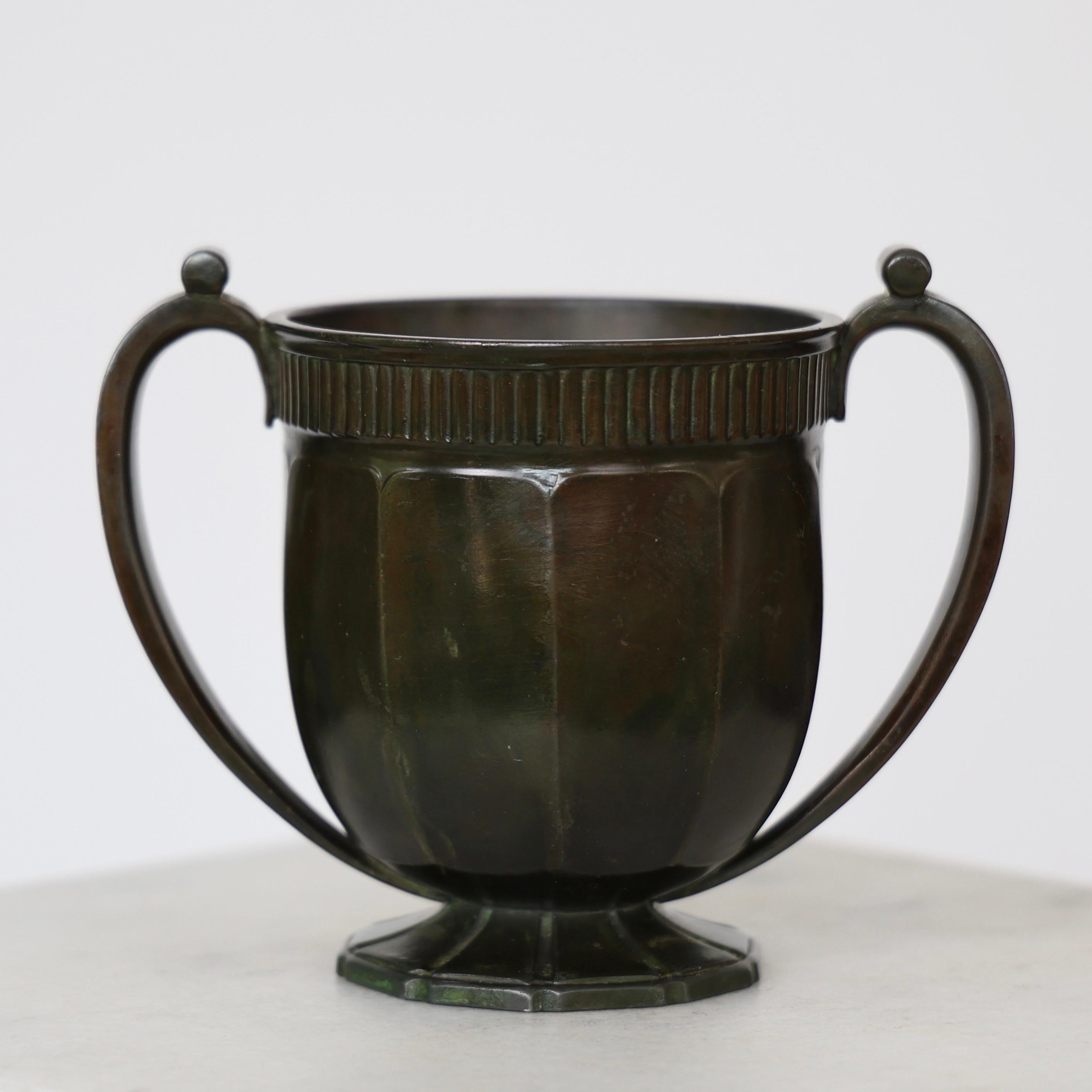 Diskometal Vase by Just Andersen, 1930s, Denmark For Sale 3