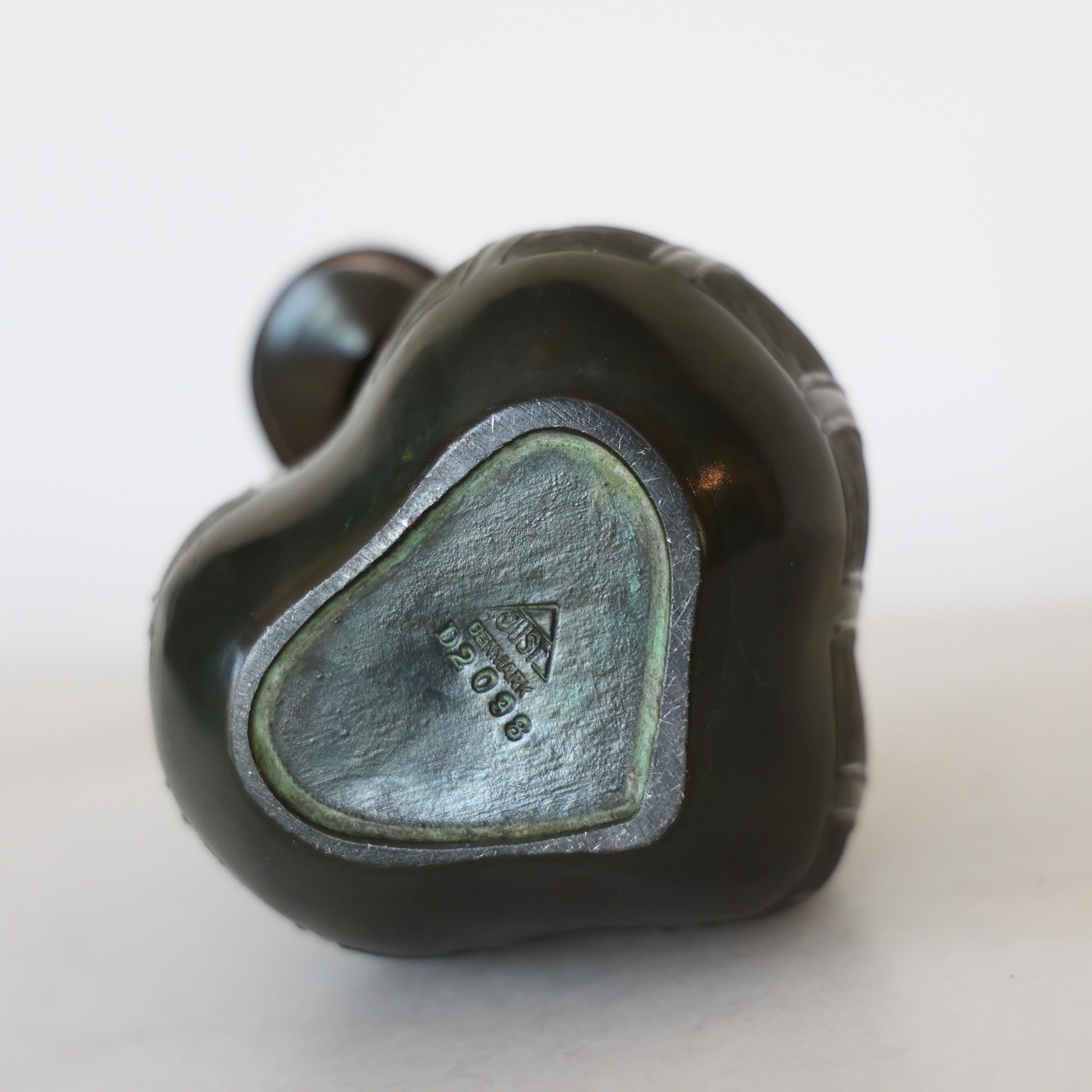 Vase Diskometal de Just Andersen, années 1930, Danemark en vente 5