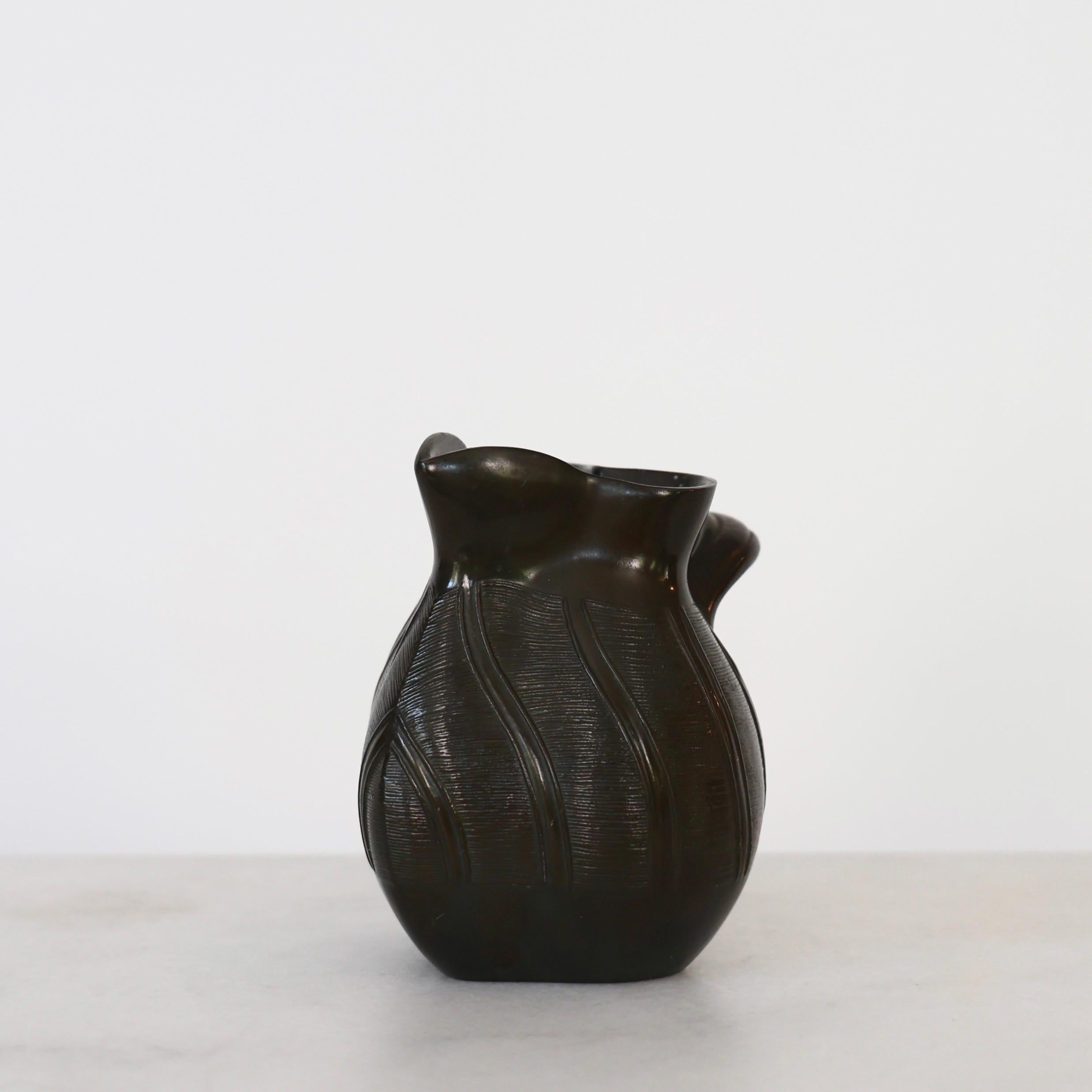 Vase Diskometal de Just Andersen, années 1930, Danemark Bon état - En vente à Værløse, DK