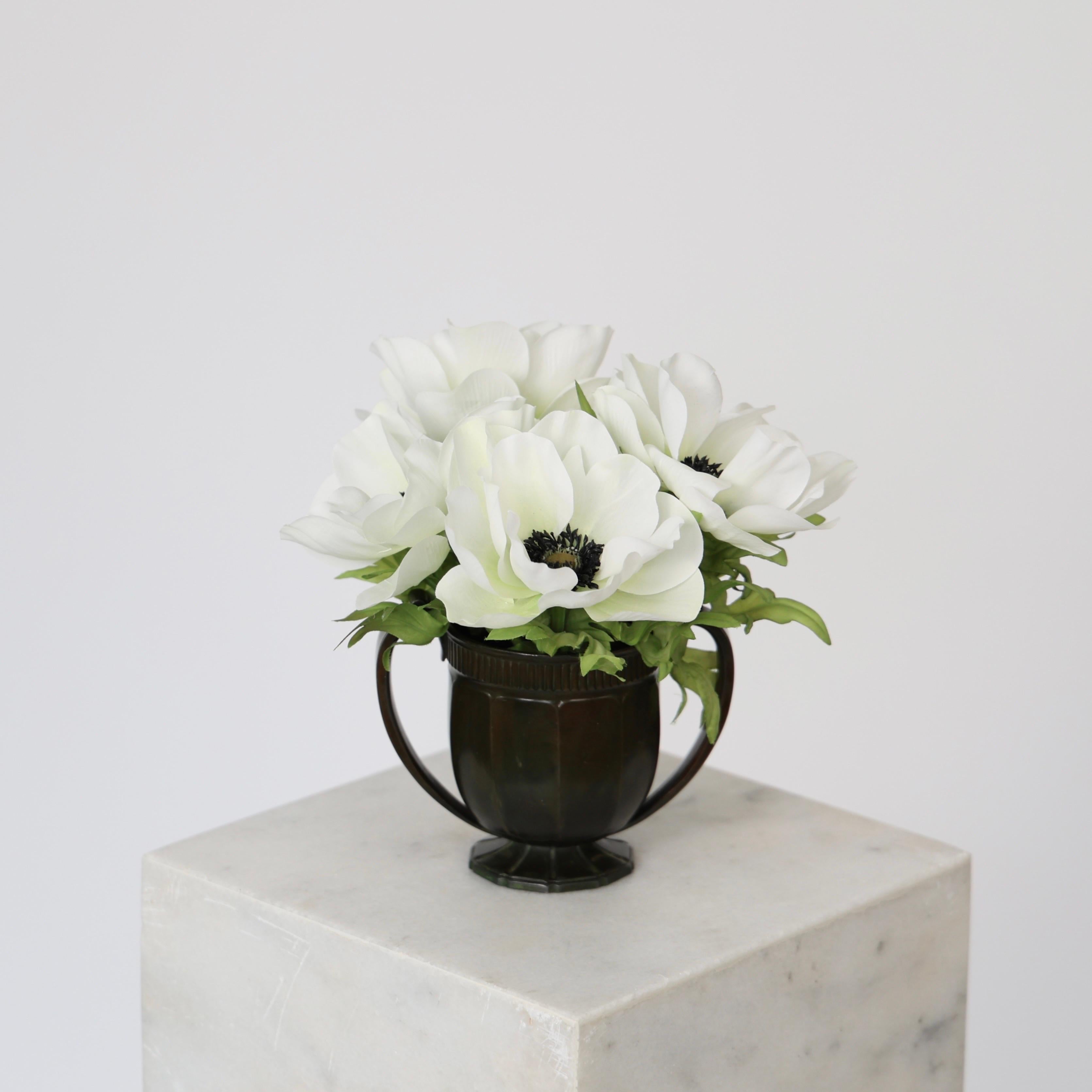 Metal Diskometal Vase by Just Andersen, 1930s, Denmark For Sale