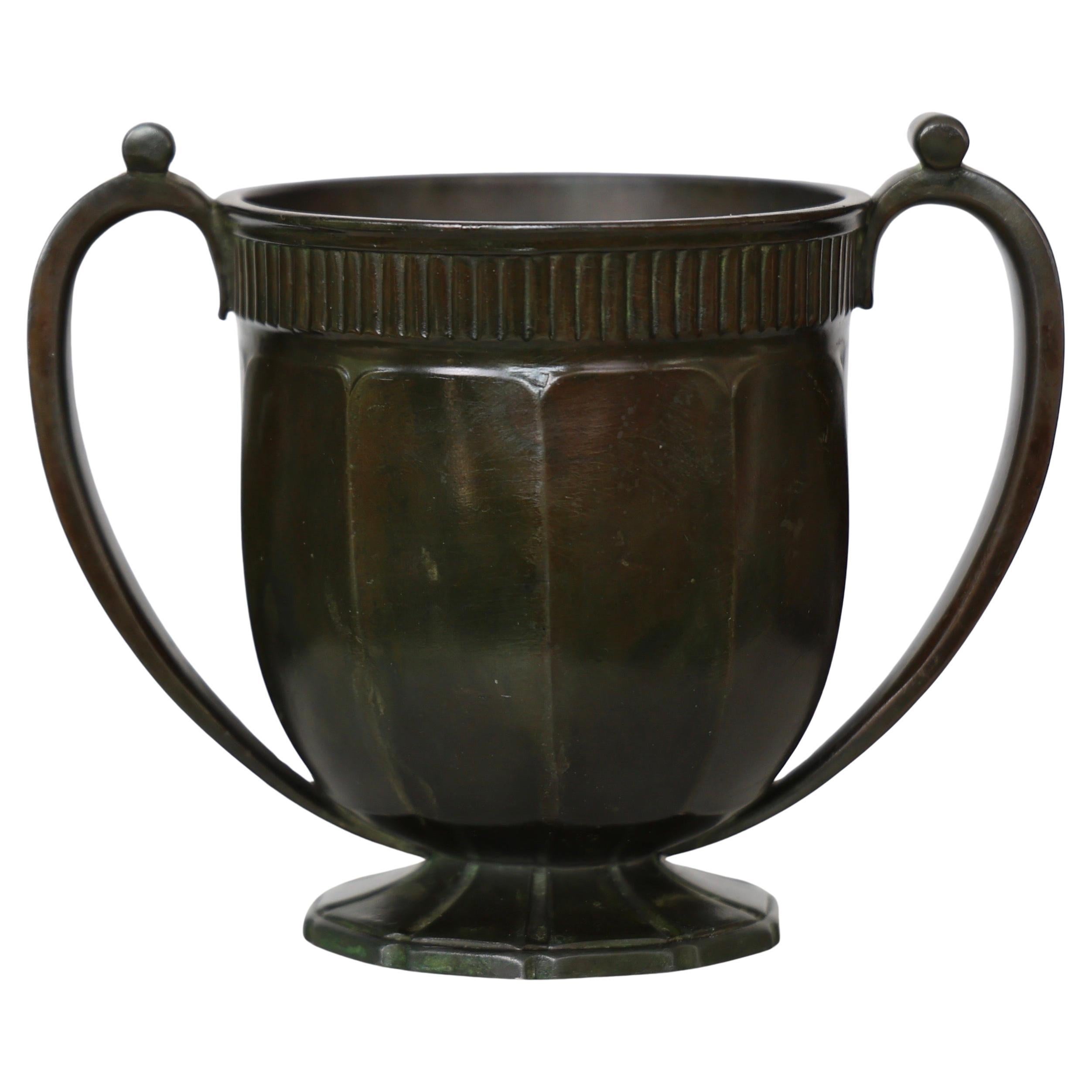 Diskometal Vase by Just Andersen, 1930s, Denmark For Sale