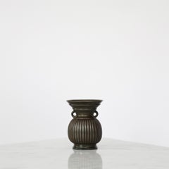 Diskometal-Vase von Just Andersen, 1940er Jahre, Dänemark