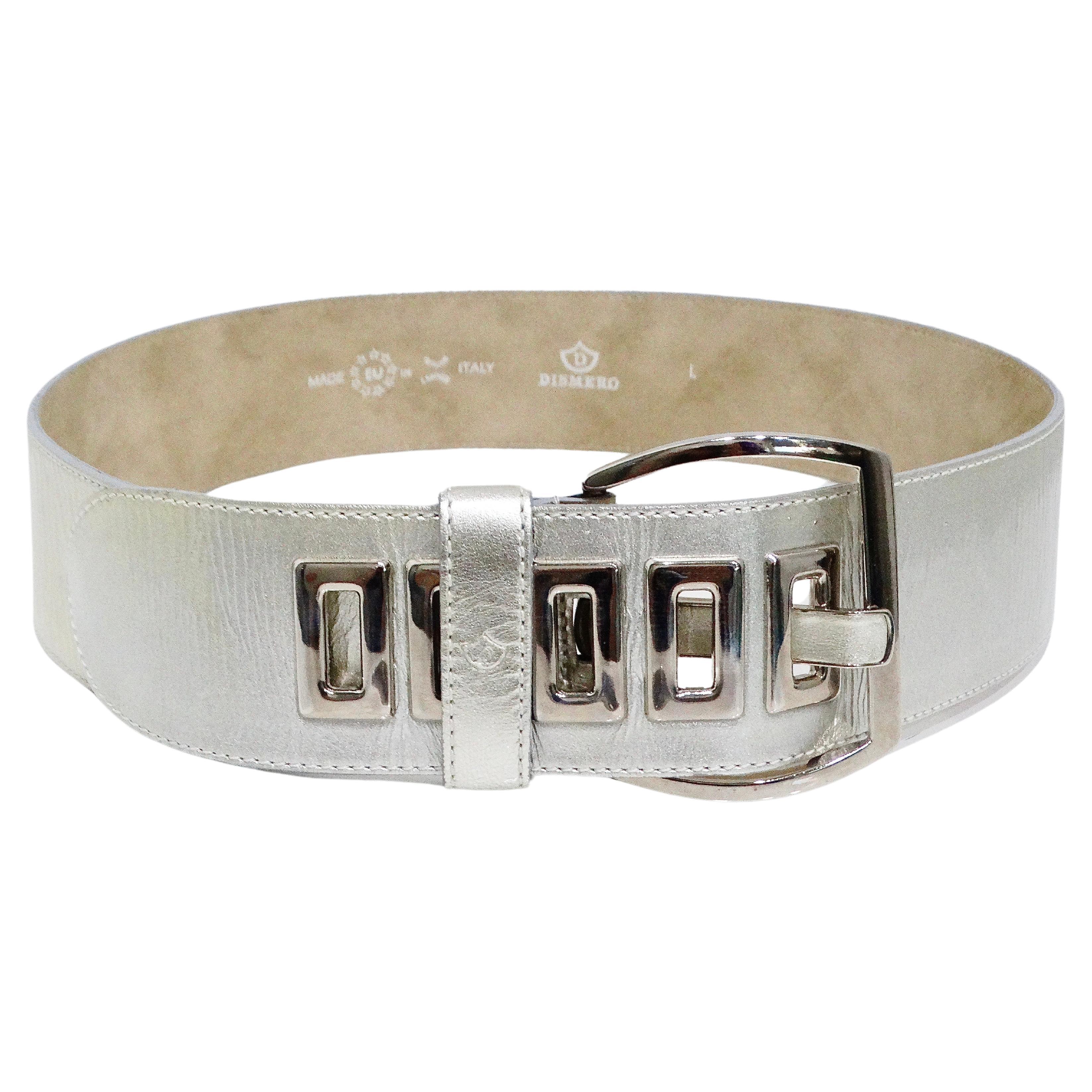 Cintura in pelle Dismero Patent Champagne